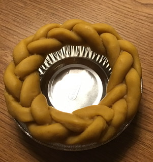 5 inch braided pie crust