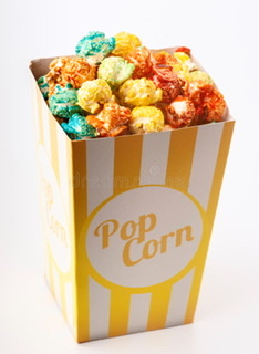 60 wax colored popcorn