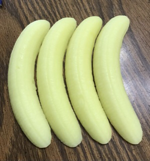 6 Banana halves