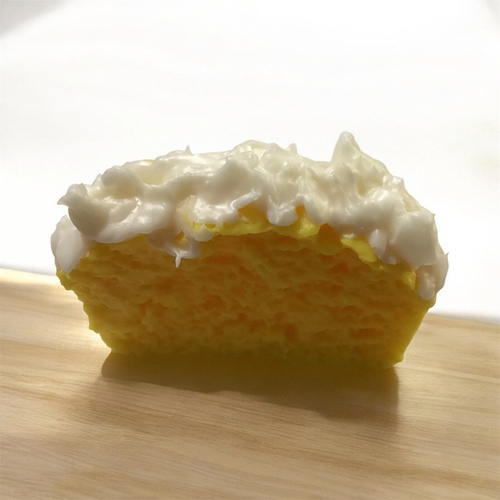 Wax pound cake slices